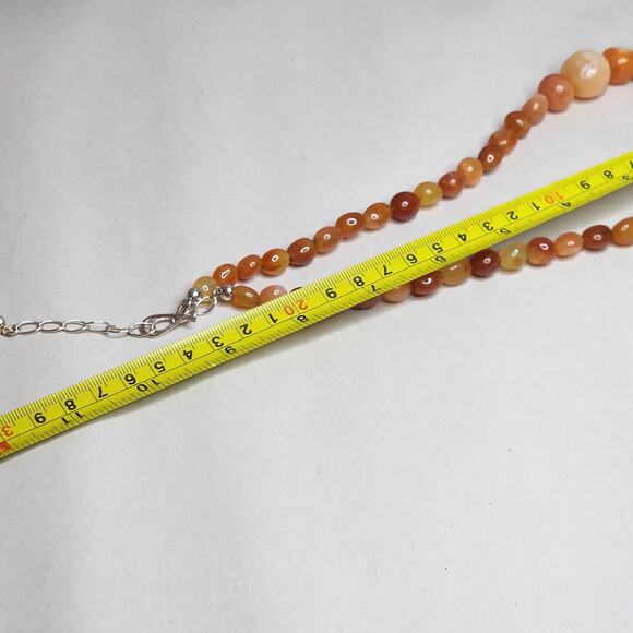 Jay King Mine Finds Carnelian Red Agate Sterling Silver 925 New 18" - Picture 7 of 7